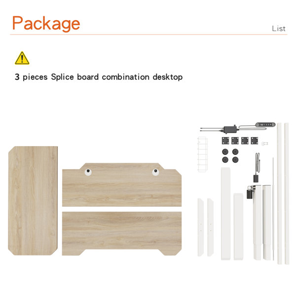 Inbox Zero Daycia Height Adjustable LShape Standing Desk & Reviews